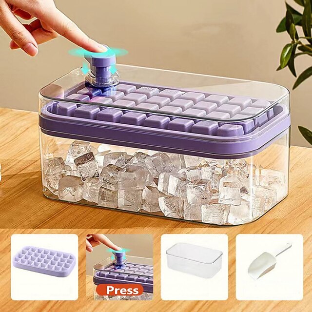 New Silicone Pressing Ice Block Mold Ice Grid Ice Box Household Food Grade Silicone Ice Grid