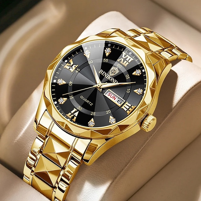  BINBOND Top Brand Luxury Fashion Watch Men Waterproof Week Date Clock Sport Watches Mens Quartz Wristwatch