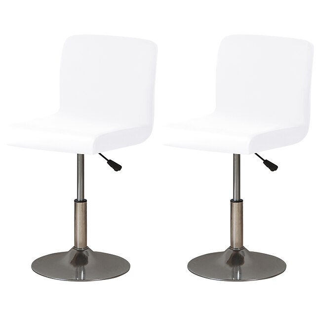  2 stk stretch barstol betræk bordeaux pub disk skammel stol slipcover firkantet drejelig barstol skalstol betræk til spisestue cafe sædebetræk beskyttere skridsikre