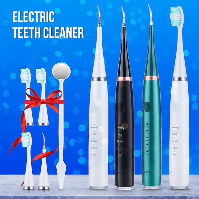  spazzolini elettrici sonici ricaricabili pulitore per denti strumento sbiancante dispositivo di ricarica rapida USB impermeabile per spazzolino da denti