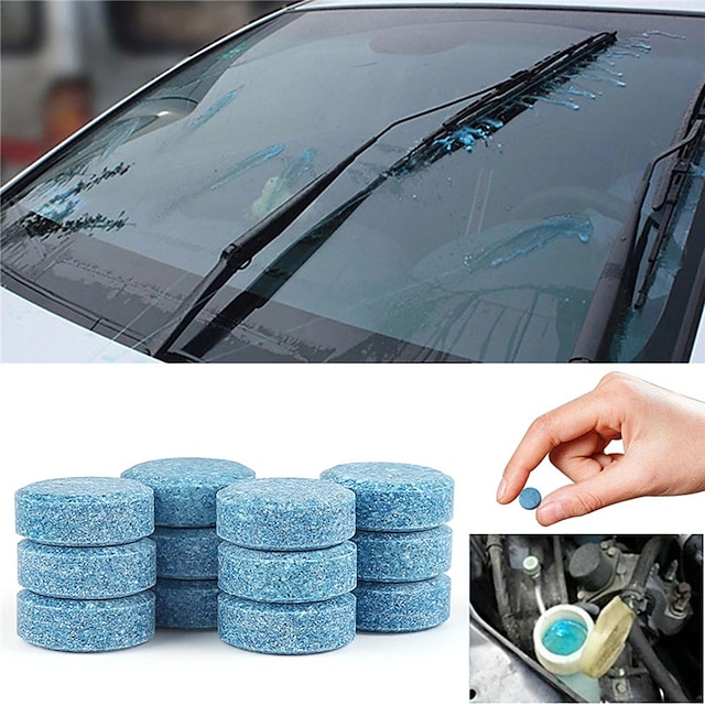  StarFire 10/20pcs Solid Cleaner Car Windscreen Cleaner Effervescent Tablet Auto Wiper Glass Solid Cleaning Concentrated Tablets Detergent
