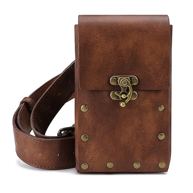  Belt Pouch Waist Bag Fanny Pack Medieval Steampunk Renaissance Retro Vintage Cellphone Holder Holster Carry Belt Purse Pocket