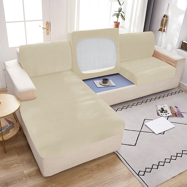  capas elásticas para sofá, assento de sofá, capa de almofada bordô, veludo para cães de estimação, capa mágica para sofá, capa de sofá secional para sofá de dois lugares, em forma de L, 3 lugares,