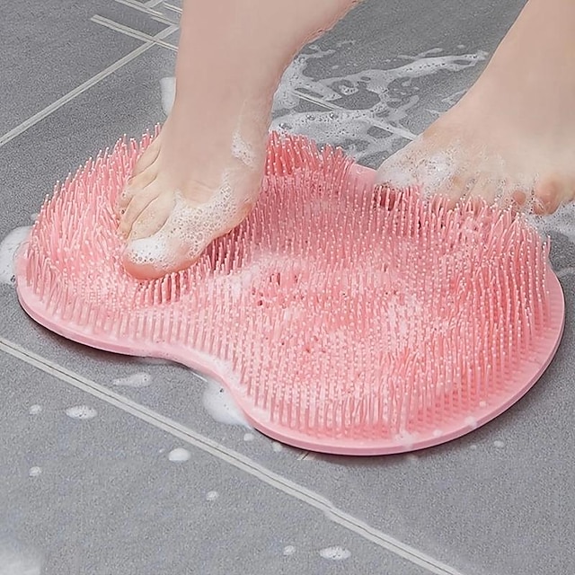  pigro sfregamento dei piedi sfregamento indietro artefatto bagno massaggio bagno per rimuovere la pelle morta lavaggio dei piedi pennello piedi vasca da bagno in silicone tappetino da bagno