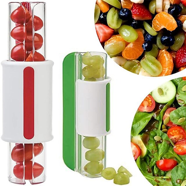 Mini Grape Tomato And Slicer,Mini Vegetable Fruit Cutter,Zip