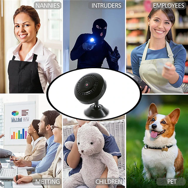 V1 Mini V380 Pro WiFi Video Camera Rechargeable description image