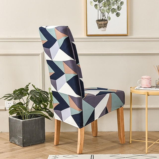  Housses de chaise de salle à manger extensibles xl/surdimensionnées amovibles lavables en spandex doux à dossier haut grande housse de chaise housse pour salle à manger cuisine table d'hôtel banquet