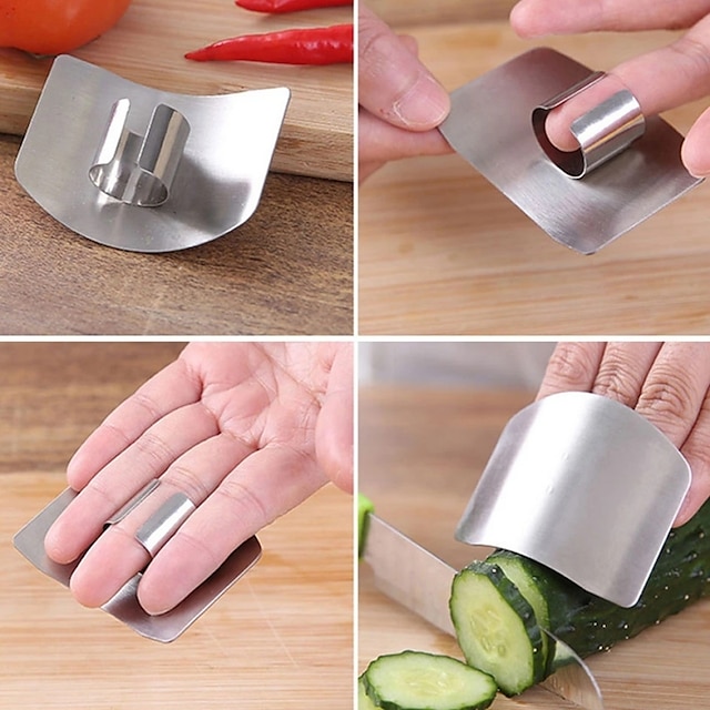 1pc, Finger Guard Stainless Steel Finger Guard For Slicing