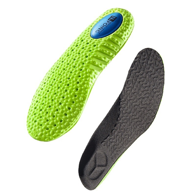  1 paire de semelles intérieures en mousse à mémoire d'absorption des chocs pour hommes soutien orthopédique de la voûte plantaire & confort respirant pour des soins de pieds sains