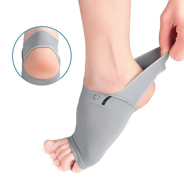  足の痛みを和らげる & 扁平足用アーチサポートスリーブ1個付き 足底筋膜炎 & とても拍車のあるストラップ