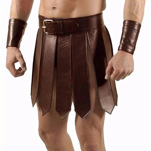 Men's Roman Gladiator Kilt Set Warrior Viking Retro Vintage Medieval ...