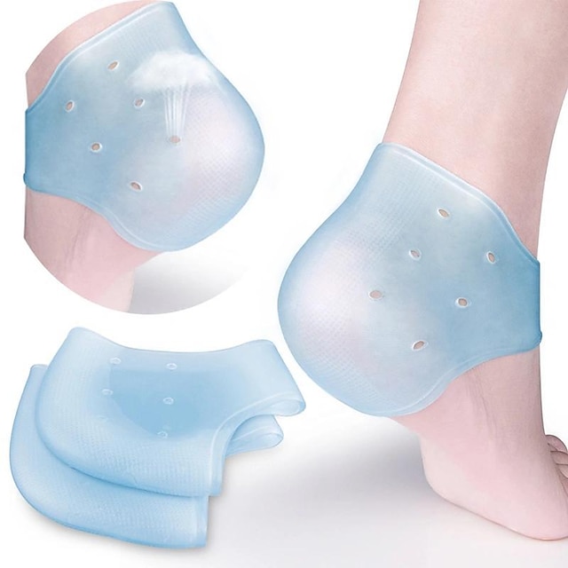  2pcs/set Heel Cups Gel Protectors Support For Achilles Tendonitis Bone Spur Aching Feet Relieve Pain For Man And Women