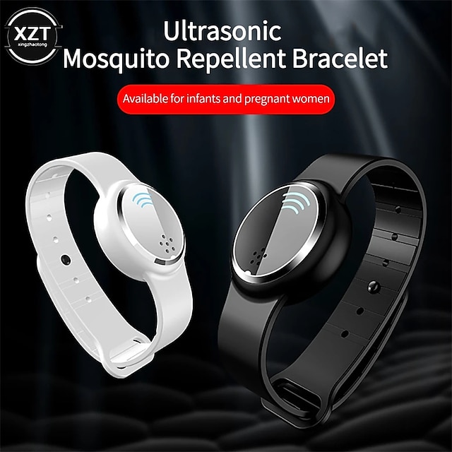  Bracelet anti-moustiques électronique rechargeable insectes à ultrasons repousser le bracelet extérieur anti-insectes bracelet rond