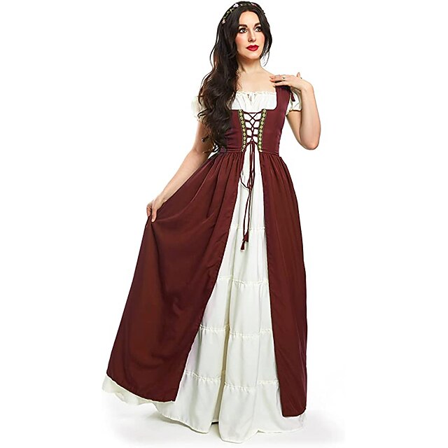 Retro Vintage Medieval Renaissance Peasant Dress Dress Chemise