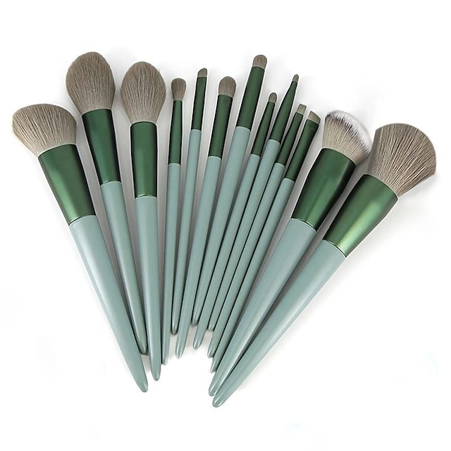  13 stuks zachte pluizige make-up kwasten set voor cosmetica foundation blush poeder oogschaduw kabuki blending make-up kwast beauty tool met make-up tool schoonmaak siliconen opvouwbare kom