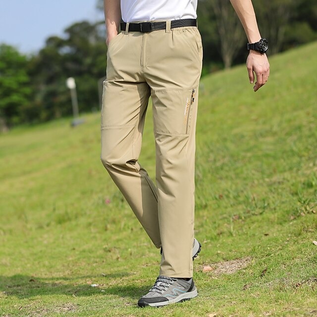 Men's Hiking Pants Trousers Outdoor Regular Fit Breathable Quick Dry ...