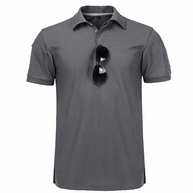  Hombre polo deportivo Camiseta de golf Casual Festivos Diseño Manga Corta Moda Básico Plano Clásico Verano Ajuste regular Negro Verde Ejército Color Caquí Gris polo deportivo
