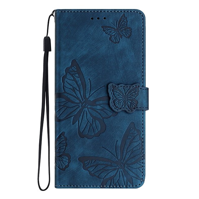  telefon Kılıf Na Samsung Galaxy S25 S23 S22 S21 FE S21 Ultra Plus A23 A32 Etui na karty portfela Trzepnięcie Portfel Ochrona całego ciała Motyl TPU Skóra PU
