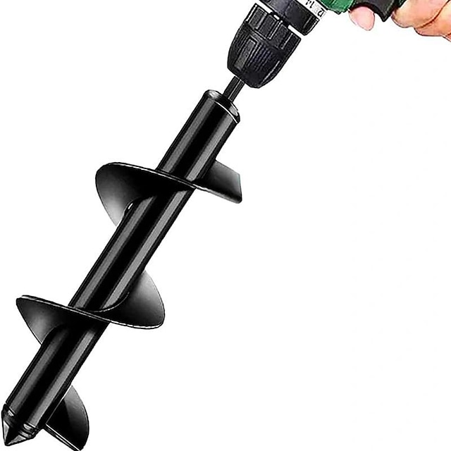 Auger Drill Bit Garden Spiral Hole Drill,Easy Planter Bulb & Bedding