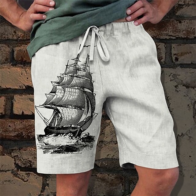 Men's Graphic Boat Shorts Summer Shorts Beach Shorts Mid Waist Streetwear Hawaiian Designer Casual Daily Holiday Drawstring Elastic Waist 3D Print Designer Clothing Apparel4