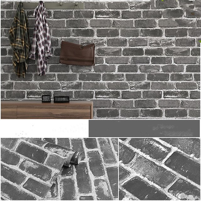 6M Brick Wallpaper Retro Nostalgic Imitation Brick Pattern Brick Wall