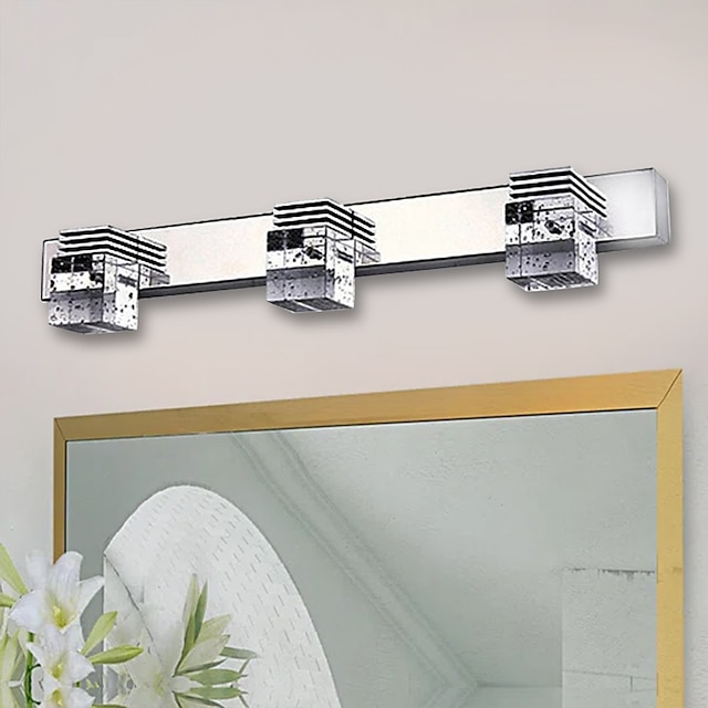  תאורת יהירות led מראה חזית מנורה עמידה למים ip20 led תאורת אמבטיה מעל מראה גופי תאורת קיר לחדר אמבטיה חדר שינה סלון ארון 110-240v