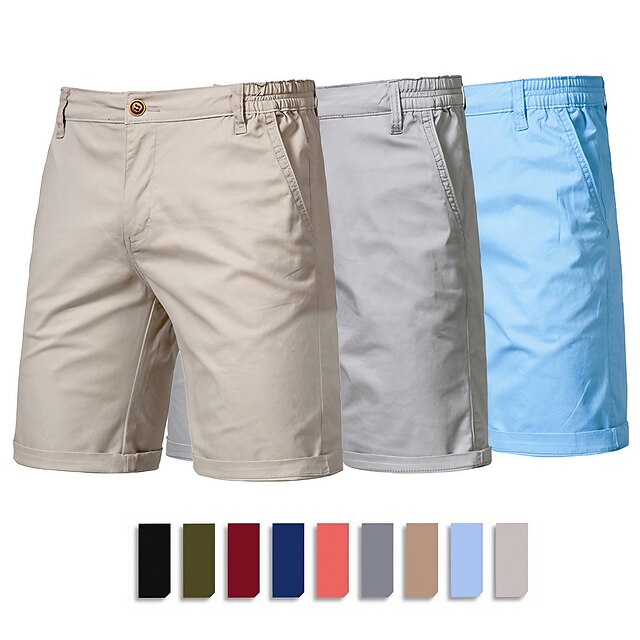 Men's Golf Shorts Dark Grey Black Burgundy Sun Protection Shorts