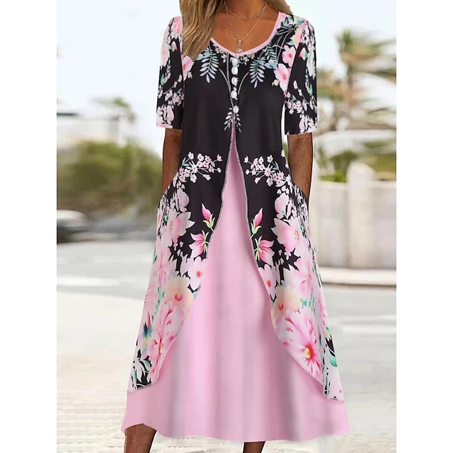 Lightweight, Portable Casual, Fashion Elegant Floral Pattern