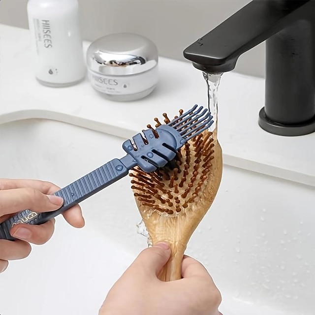  Comb Cleaning Brush Simple Hollow Air Bag Cleaning Brush Curl Hair Massage Cleaning Brush Cleaning Artifact Comb Cleaning Claw