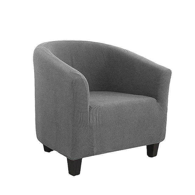 Club Chair Cover Barrel Burgundy Chair Slipcover Stretch Tub Chair Slipcover, Arm Chair Sofa Cover For Dogs Pet,Washable Couch Furniture Protector Soft Durable 22