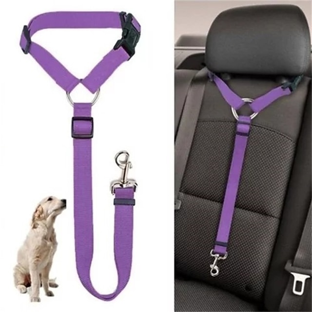  hund pet bil sikkerhedssele bly sele bageste sikkerhedssele justerbar hund reb sikkerhedssele
