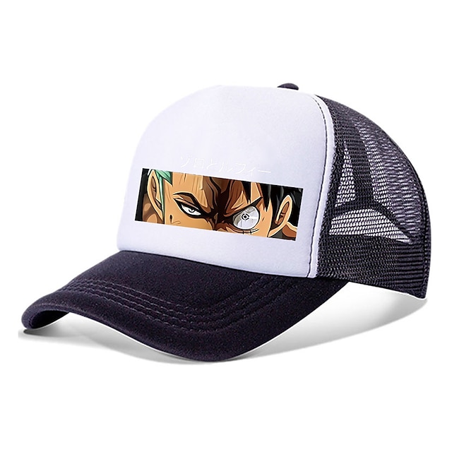  Hatt / Lue Inspirert av One Piece Monkey D. Luffy Anime Cosplay-tilbehør Hatt polyester Herre Dame Cosplay Halloween-kostymer