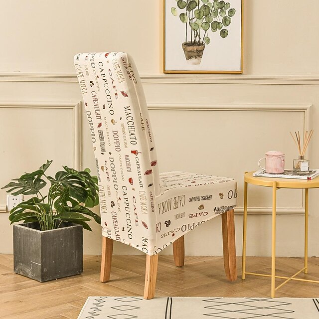 Chair Covers Scandinavian Chair Covers Stretch Shell Dining Chair Covers Scandinavian Chair Covers 4Pcs Beige A