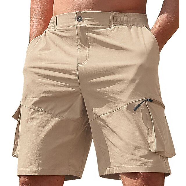 Men's Tactical Shorts Cargo Shorts Zipper Pocket Plain Comfort
