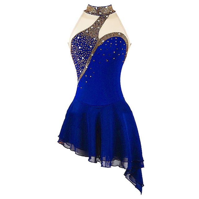 Figure Skating Dress Women's Girls' Ice Skating Dress Black White Pink