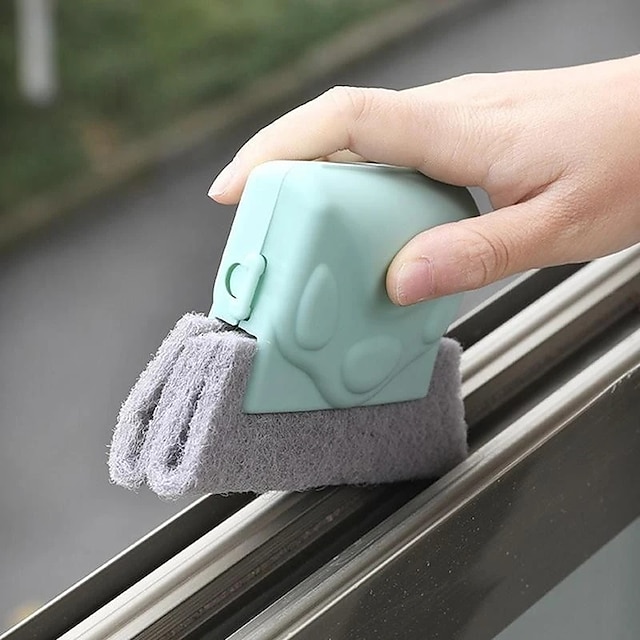  2 pièces fenêtre rainure chiffon de nettoyage brosse fente à main porte écart clavier cuisine plancher écart ménage outils de nettoyage
