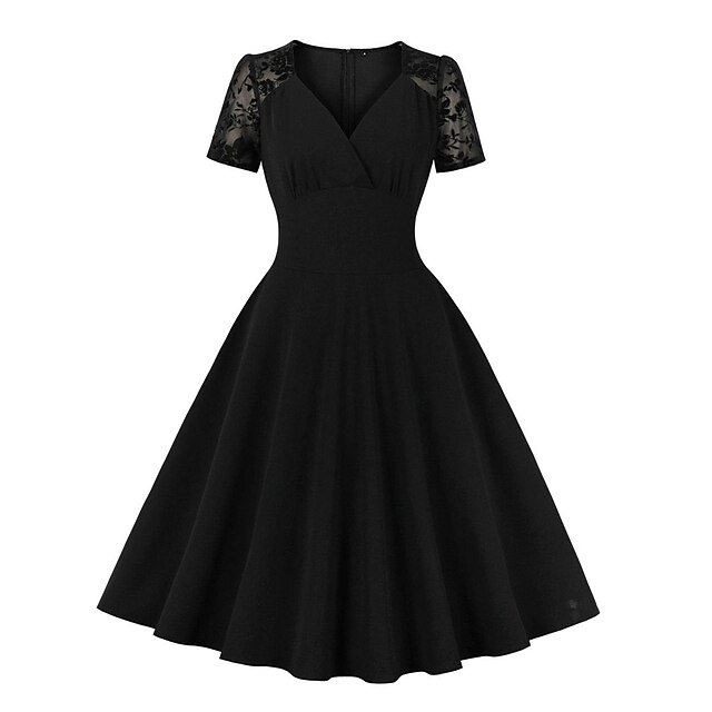 Audrey Hepburn Retro Vintage 1950s Rockabilly A Line Dress Swing Dress Flare Dress Womens Girls 5648