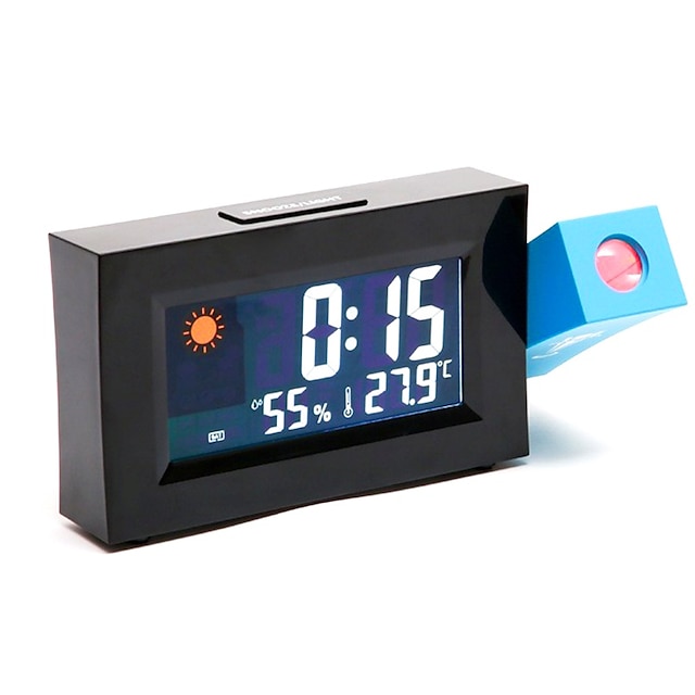  FM-radio digital väckarklocka Nattlampor LED-display 12 / 24H för Sovrum AAA Batterier Drivs