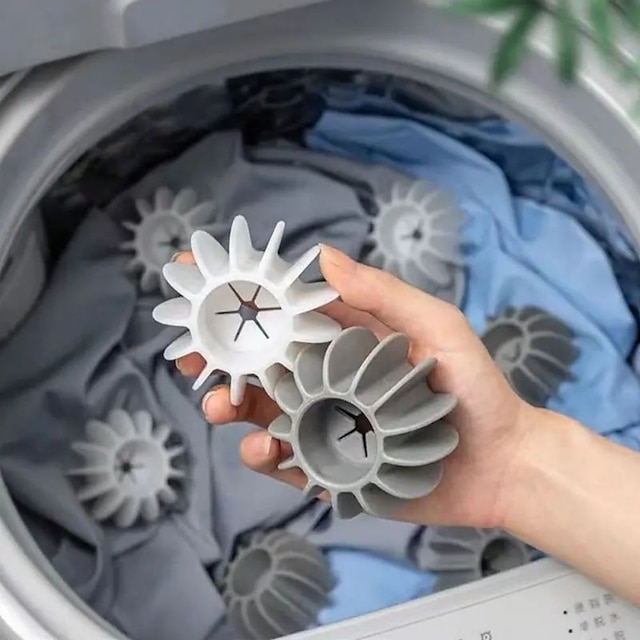  5ks silikonová koule na prádlo, opakovaně použitelný čisticí nástroj na odstraňování chlupů z oblečení, odstraňovač chlupů pro domácí mazlíčky pračka na čištění chlupů psů a koček