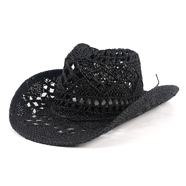  Vaquero del oeste americano siglo 18 Siglo 19 estado de texas Sombrero de vaquero Hombre Mujer Disfraz Cosecha Cosplay Festivos Vacaciones Sombrero Mascarada