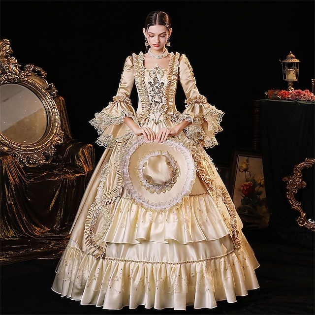  Γλυκιά Λολίτα Γκόθικ Ροκοκό Βικτοριανό Μεσαίωνα Φορέματα Κοστούμι πάρτι Φόρεμα χορού Πριγκίπισσα Σαίξπηρ Ευγενής κυρία Νυφικό Γυναικεία Βραδινή τουαλέτα Απόκριες Επίδοση Γάμου Βραδινό Πάρτυ Φόρεμα