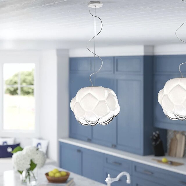  lampade a sospensione a led design unico a nuvola per isola cucina 10 
