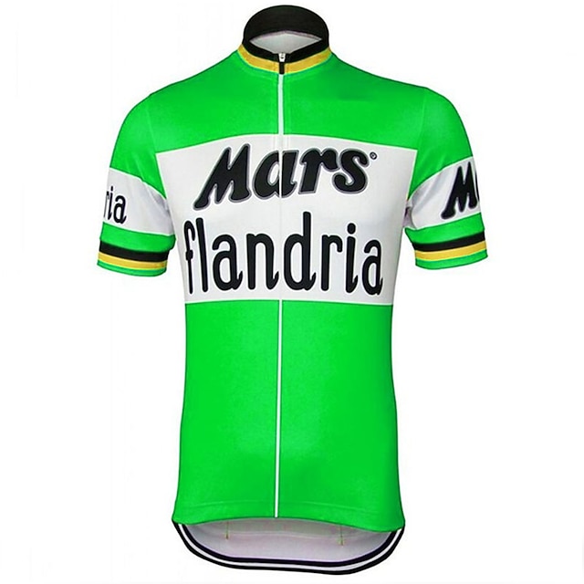  Ανδρικά Φανέλα ποδηλασίας Με Μοτίβο Γράμμα & Αριθμός Βέλγιο Κοντομάνικο Ποδήλατο Αθλητική μπλούζα Μπολύζες με 3 πίσω τσέπες Ποδηλασία Βουνού Ποδηλασία Δρόμου