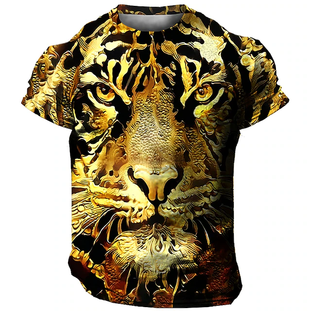Lion Black And White Mens 3D Shirt Casual | Summer Cotton | Tee Graphic ...