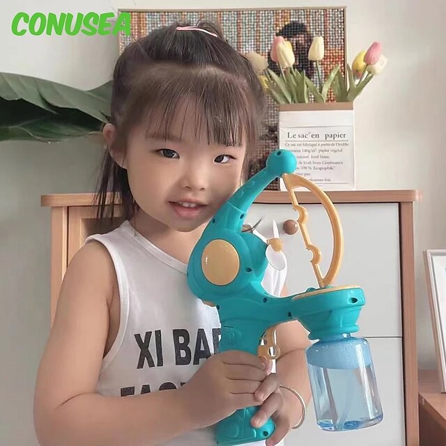 Bubble in Bubble Gun Machine Blowing Electric Bubbles Automatic Soap ...