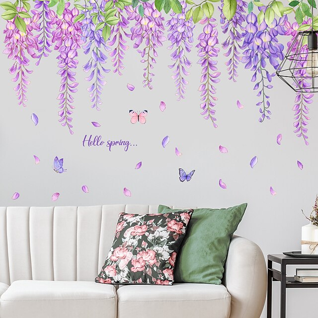  1pc Flower Pattern Wall Sticker, Modern Multi-purpose Wall Decal Decoration for Home Wall Decor