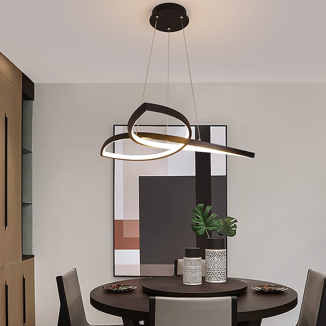 led mennyezeti lámpa klaszter design 58cm mennyezeti lámpa nordic modern egyszerű stílusú nappali otthon luxus hálószoba iroda étterem világítás csak szabályozható távirányítóval