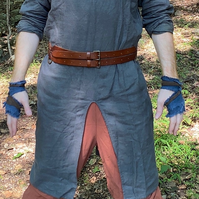 Costume Da Vichingo Medievale Uomo: Camicia Con Lacci, Pantaloni E Manicotti In PU Per Cosplay E Feste A Tema