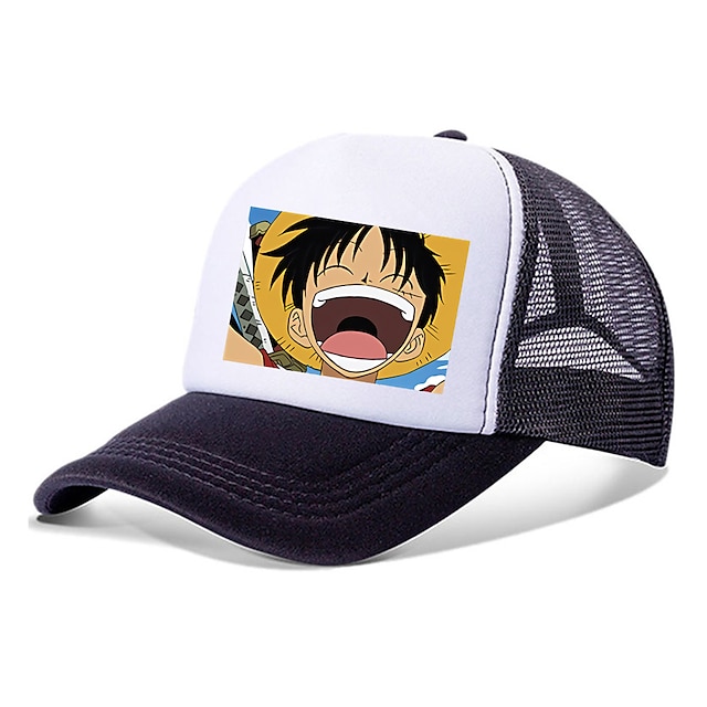  Hat / Cap Inspired by One Piece Monkey D. Luffy Anime Cosplay Accessories Hat Polyester Men's Women's Cosplay Halloween Costumes