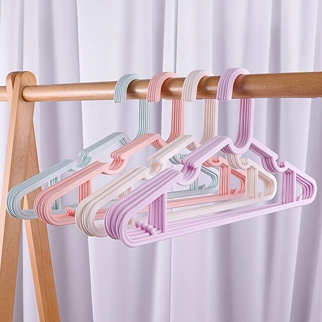 Plastic Non-marking Hanger For Drying Clothes Hanging Clothes Rack 